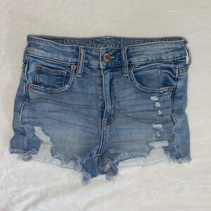 American Eagle Super Stretchy High Rise Jean Shorts